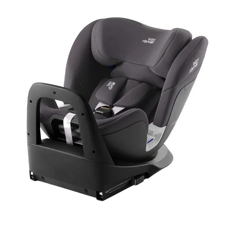 Britax Römer Swivel turvaistuin, tummanharmaa päällys, ISOFIX-jalusta laajalla pohjalla